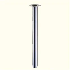 Stützfuß/Tischbein 710 Mm Hoch, D=100 Mm, Verchromt