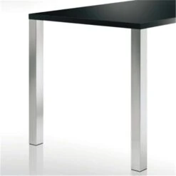 Stützfuß/Tischbein 820 Mm Hoch, 60x60 Mm, Chrom