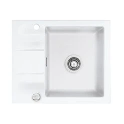 Systemceram Einbauspüle KeraDomo Genea 60 F Flächenbündig Einbaubar