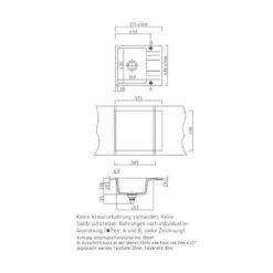 Systemceram Einbauspüle KeraDomo Genea 60 F Flächenbündig Einbaubar -Spulen Pro Verkauf systemceram einbauspuele keradomo genea 60 f flaechenbuendig einbaubar3