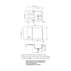 Systemceram Einbauspüle KeraDomo GENEA 75 -Spulen Pro Verkauf systemceram einbauspuele keradomo genea 753
