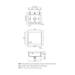 Systemceram Einbauspüle KeraDomo Kara 57 -Spulen Pro Verkauf systemceram einbauspuele keradomo kara 573