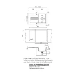 Systemceram Einbauspüle KeraDomo Kara 85 -Spulen Pro Verkauf systemceram einbauspuele keradomo kara 854