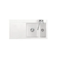 Systemceram Einbauspüle KeraDomo MERA 100 F Becken Rechts Flächenbündig