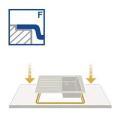 Systemceram Einbauspüle KeraDomo MERA 100 F Becken Rechts Flächenbündig -Spulen Pro Verkauf systemceram einbauspuele keradomo mera 100 f becken rechts flaechenbuendig5