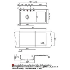 Systemceram Einbauspüle KeraDomo MERA 100 SL Becken Links -Spulen Pro Verkauf systemceram einbauspuele keradomo mera 100 sl becken links4