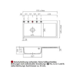 Systemceram Einbauspüle KeraDomo MERA 100 SL F Becken Links Flächenbündig -Spulen Pro Verkauf systemceram einbauspuele keradomo mera 100 sl f becken links flaechenbuendig3