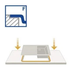 Systemceram Einbauspüle KeraDomo MERA 39 F Flächenbündig Einbaubar -Spulen Pro Verkauf systemceram einbauspuele keradomo mera 39 f flaechenbuendig einbaubar4