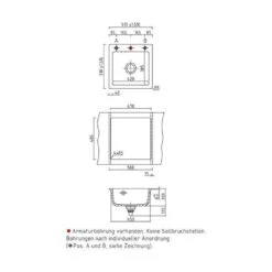 Systemceram Einbauspüle KeraDomo MERA 51 -Spulen Pro Verkauf systemceram einbauspuele keradomo mera 513