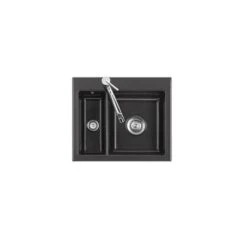 Systemceram Einbauspüle KeraDomo MERA 60 F Flächenbündig Einbaubar