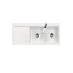 Systemceram Einbauspüle KeraDomo MERA DOUBLE Becken Rechts