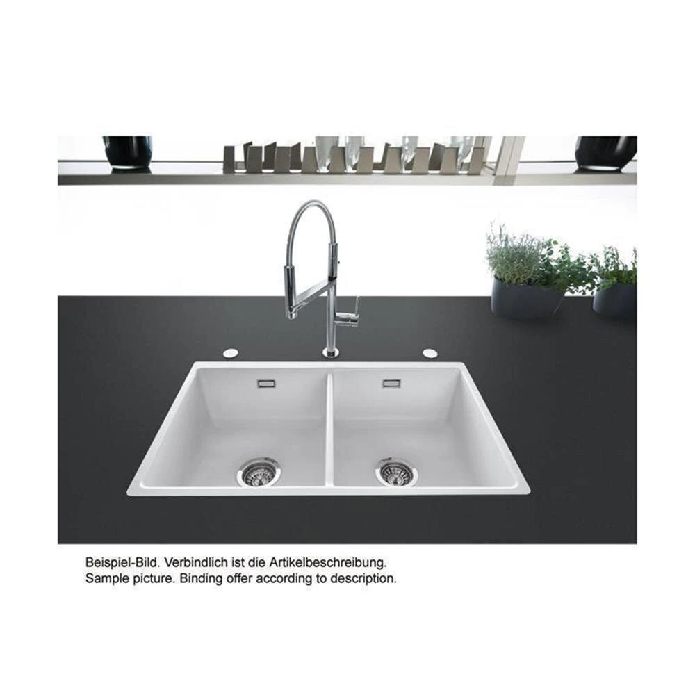 Systemceram Einbauspüle KeraDomo MERA TWIN F/o Flächenbündig Einbaubar 2 Systemceram Einbauspüle KeraDomo MERA TWIN F/o Flächenbündig Einbaubar – Bild 2