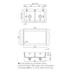Systemceram Einbauspüle KeraDomo MERA TWIN -Spulen Pro Verkauf systemceram einbauspuele keradomo mera twin3