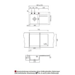 Systemceram Einbauspüle KeraDomo STEMA 80 Becken Links -Spulen Pro Verkauf systemceram einbauspuele keradomo stema 80 becken links3