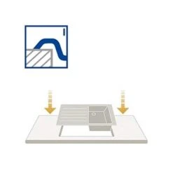 Systemceram Einbauspüle KeraDomo STEMA 80 Becken Links -Spulen Pro Verkauf systemceram einbauspuele keradomo stema 80 becken links4