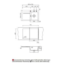 Systemceram Einbauspüle KeraDomo STEMA 80 Becken Rechts -Spulen Pro Verkauf systemceram einbauspuele keradomo stema 80 becken rechts3