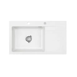 Systemceram Einbauspüle KeraDomo STEMA 86 SL Becken Links