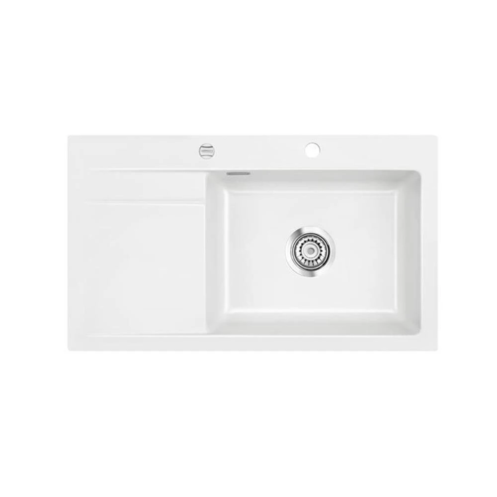 Systemceram Einbauspüle KeraDomo STEMA 86 SL Becken Rechts 1 Systemceram Einbauspüle KeraDomo STEMA 86 SL Becken Rechts