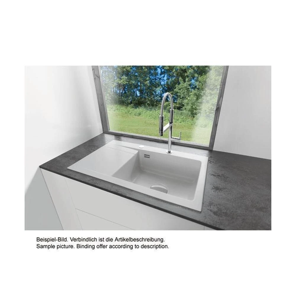 Systemceram Einbauspüle KeraDomo STEMA 86 SL Becken Rechts 2 Systemceram Einbauspüle KeraDomo STEMA 86 SL Becken Rechts – Bild 2