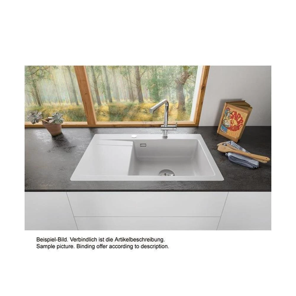 Systemceram Einbauspüle KeraDomo STEMA 86 SL F Becken Links Flächenbündig 2 Systemceram Einbauspüle KeraDomo STEMA 86 SL F Becken Links Flächenbündig – Bild 2