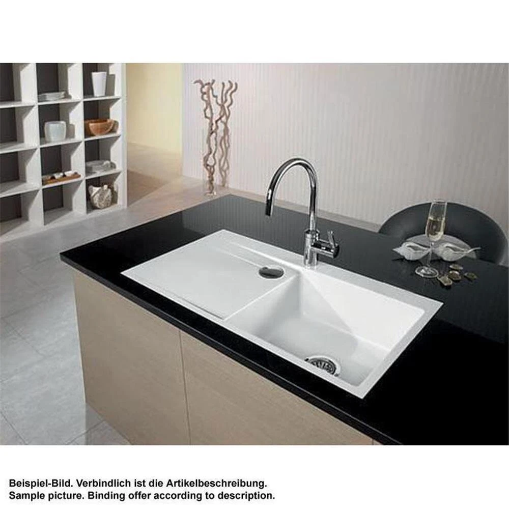 Systemceram Einbauspüle KeraDomo STEMA 90 F Flächenbündig Becken Rechts 2 Systemceram Einbauspüle KeraDomo STEMA 90 F Flächenbündig Becken Rechts – Bild 2