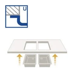 Systemceram Unterbauspüle KeraDomo MERA 32 U/g (mit Geschliffener Oberseite) 5 Systemceram Unterbauspüle KeraDomo MERA 32 U/g (mit Geschliffener Oberseite) -Spulen Pro Verkauf systemceram unterbauspuele keradomo mera 32 u g mit geschliffener oberseite3