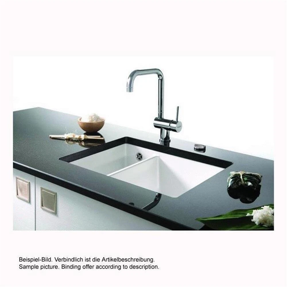 Systemceram Unterbauspüle KeraDomo MERA 60 U/g (mit Geschliffener Oberseite) 2 Systemceram Unterbauspüle KeraDomo MERA 60 U/g (mit Geschliffener Oberseite) – Bild 2