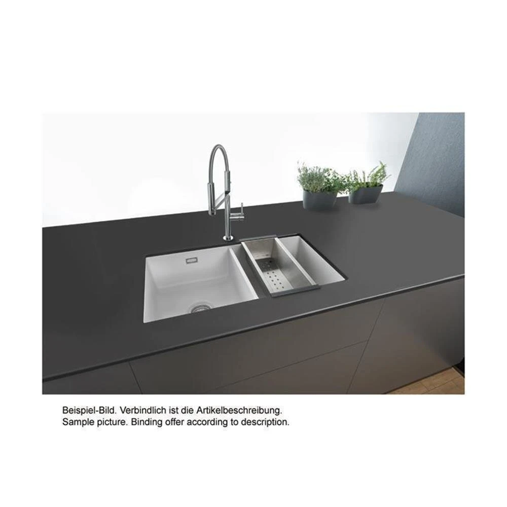 Systemceram Unterbauspüle KeraDomo MERA TWIN U/g (mit Geschliffener Oberseite) 2 Systemceram Unterbauspüle KeraDomo MERA TWIN U/g (mit Geschliffener Oberseite) – Bild 2