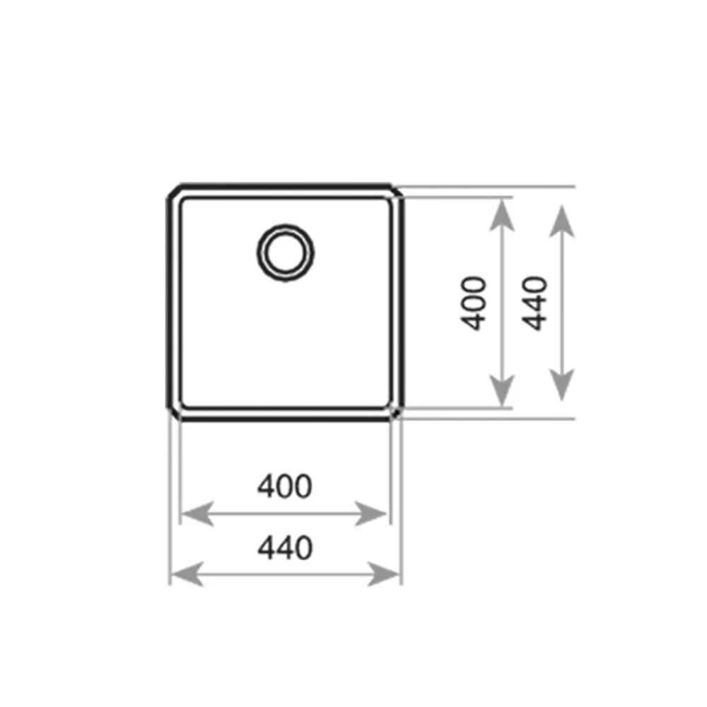 Teka Untrerbaubecken BE LINEA RS15 40.40 Edelstahl 3 Teka Untrerbaubecken BE LINEA RS15 40.40 Edelstahl – Bild 3