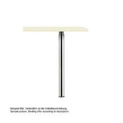 Trampolo 50 Rund, Stützfuß, Edelstahlfarbig