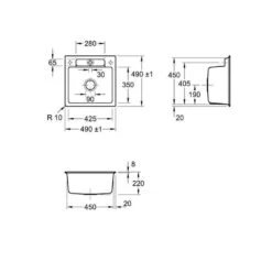 Villeroy & Boch Einbaubecken Flächenbündig Siluet 50 S Flat 7 Villeroy & Boch Einbaubecken Flächenbündig Siluet 50 S Flat -Spulen Pro Verkauf villeroy boch einbaubecken flaechenbuendig siluet 50 s flat3