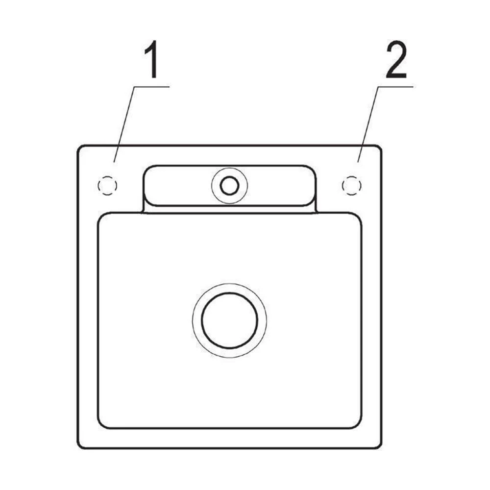 Villeroy & Boch Einbaubecken Flächenbündig Siluet 50 S Flat 4 Villeroy & Boch Einbaubecken Flächenbündig Siluet 50 S Flat – Bild 4
