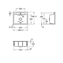 Villeroy & Boch Einbaubecken Flächenbündig Siluet 60 S Flat 7 Villeroy & Boch Einbaubecken Flächenbündig Siluet 60 S Flat -Spulen Pro Verkauf villeroy boch einbaubecken flaechenbuendig siluet 60 s flat3