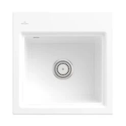 Villeroy & Boch Einbaubecken Subway Style 50 S Inklusive Abtropfgitter In Aluminium