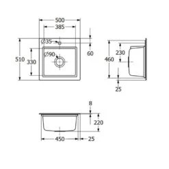 Villeroy & Boch Einbaubecken Subway Style 50 S Inklusive Abtropfgitter In Aluminium -Spulen Pro Verkauf villeroy boch einbaubecken subway style 50 s inklusive abtropfgitter in aluminium4