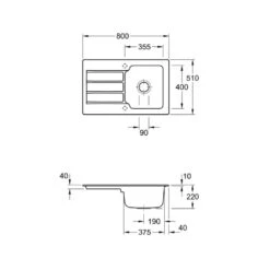 Villeroy & Boch Einbauspüle Architectura 45 -Spulen Pro Verkauf villeroy boch einbauspuele architectura 453