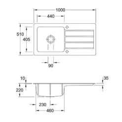 Villeroy & Boch Einbauspüle Architectura 60 -Spulen Pro Verkauf villeroy boch einbauspuele architectura 603