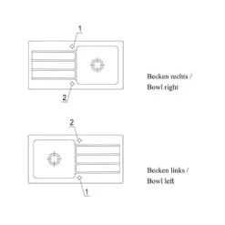 Villeroy & Boch Einbauspüle Architectura 60 -Spulen Pro Verkauf villeroy boch einbauspuele architectura 604