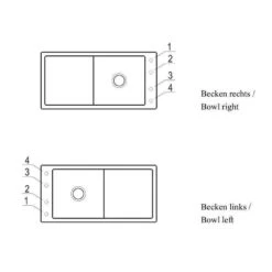 Villeroy & Boch Einbauspüle Flächenbündig Timeline 60 Flat -Spulen Pro Verkauf villeroy boch einbauspuele flaechenbuendig timeline 60 flat4