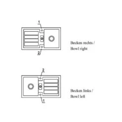 Villeroy & Boch Einbauspüle Flavia 50 7 Villeroy & Boch Einbauspüle Flavia 50 -Spulen Pro Verkauf villeroy boch einbauspuele flavia 503