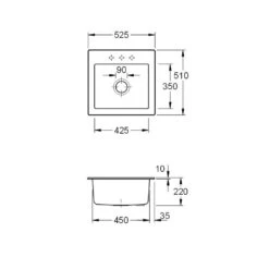 Villeroy & Boch Einbauspüle Subway 50 S 7 Villeroy & Boch Einbauspüle Subway 50 S -Spulen Pro Verkauf villeroy boch einbauspuele subway 50 s3