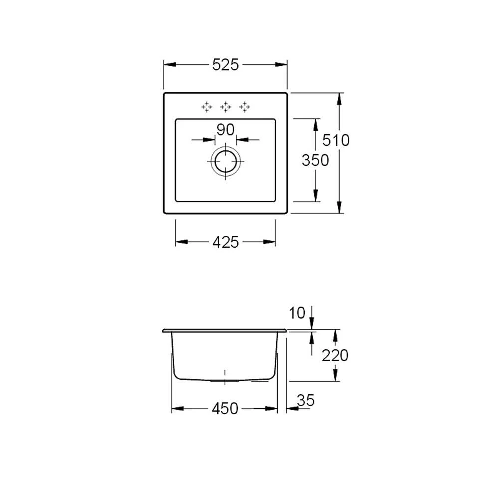 Villeroy & Boch Einbauspüle Subway 50 S 3 Villeroy & Boch Einbauspüle Subway 50 S – Bild 3