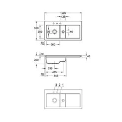 Villeroy & Boch Einbauspüle Subway 60 Becken Links -Spulen Pro Verkauf villeroy boch einbauspuele subway 60 becken links3