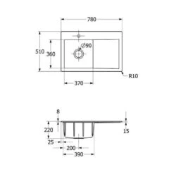 Villeroy & Boch Einbauspüle Subway Style 45 Becken Links -Spulen Pro Verkauf villeroy boch einbauspuele subway style 45 becken links4