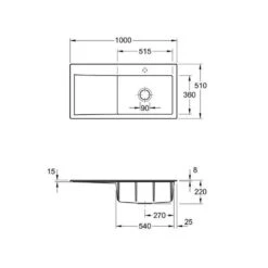 Villeroy & Boch Einbauspüle Subway Style 60 Becken Rechts -Spulen Pro Verkauf villeroy boch einbauspuele subway style 60 becken rechts3