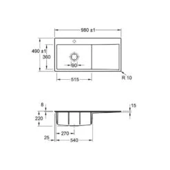 Villeroy & Boch Einbauspüle Subway Style 60 Flat (flächenbündig Einbaubar) Becken Links 7 Villeroy & Boch Einbauspüle Subway Style 60 Flat (flächenbündig Einbaubar) Becken Links -Spulen Pro Verkauf villeroy boch einbauspuele subway style 60 flat flaechenbuendig einbaubar becken links3
