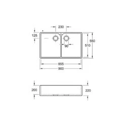 Villeroy & Boch Spülmodul Spülstein Doppelbecken 90 X -Spulen Pro Verkauf villeroy boch spuelmodul spuelstein doppelbecken 90 x3