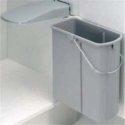 WESCO 700411-85 Einbau Abfallsammler DT, 19 Liter, Alugrau