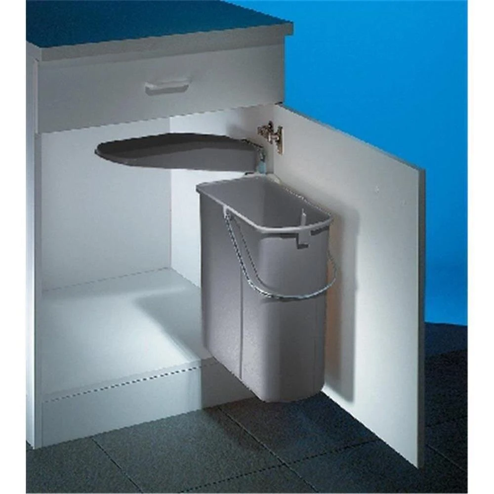 WESCO 700411-85 Einbau Abfallsammler DT, 19 Liter, Alugrau 2 WESCO 700411-85 Einbau Abfallsammler DT, 19 Liter, Alugrau – Bild 2