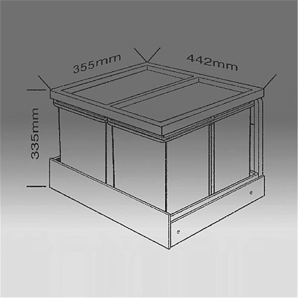 WESCO 757311-11 Einbau-Abfallsammler Shorty Automatic 2 WESCO 757311-11 Einbau-Abfallsammler Shorty Automatic – Bild 2